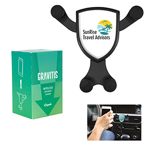 OR2907-GRAVITIS™ WIRELESS CAR CHARGER-Black